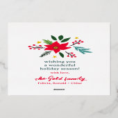 季節のごあいさつクリスマスホリデーカスタムズPHOTO 箔シーズンカード (裏面)