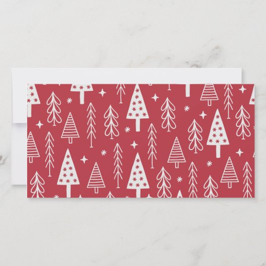 季節のごあいさつクリスマスホリデーカットアウトフォト カード (裏面)