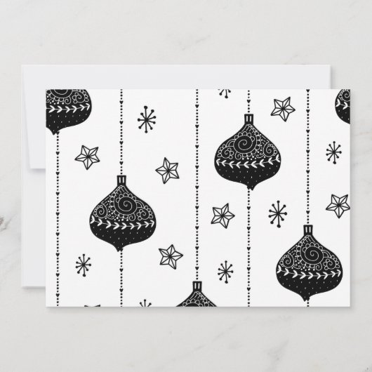 季節のごあいさつクリスマスホリデー写真 カード (裏面)