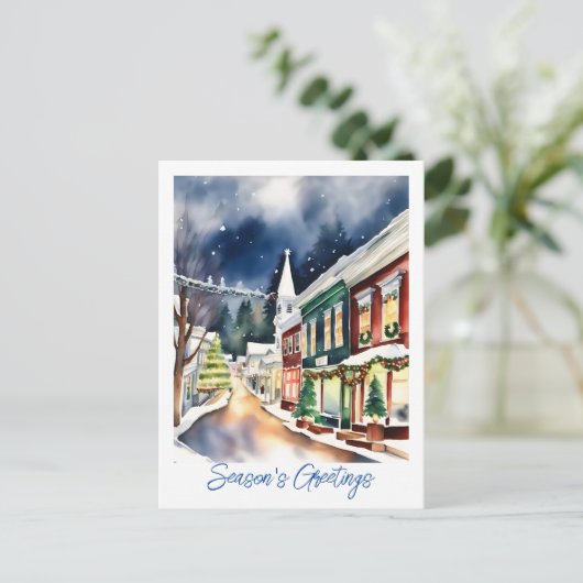 季節のごあいさつクリスマス通りカリフォルニア ポストカード (スタンド正面)