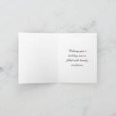 季節のごあいさつサニーウッドランドウィンター シーズンカード (内部)