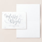 季節のごあいさつシルバー会社フォイルカード 箔カード (ディスプレー)