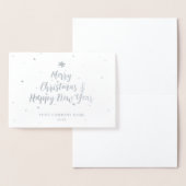 季節のごあいさつシルバー会社フォイルカード 箔カード (ディスプレー)