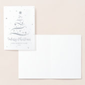 季節のごあいさつシルバー会社フォイルカード 箔カード (ディスプレー)