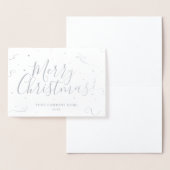 季節のごあいさつシルバー会社フォイルカード 箔カード (ディスプレー)