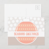 季節のごあいさつシンプルクリスマス シーズンポストカード (正面/裏面)