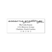 季節のごあいさつスエレガントクリスムホリデー ラバースタンプ (押印)