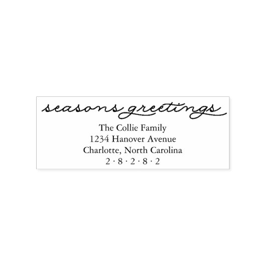 季節のごあいさつスエレガントクリスムホリデー ラバースタンプ (押印)