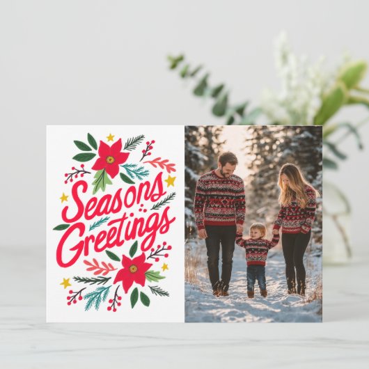 季節のごあいさつスカスタムクリスマス2 PHOTO シーズンカード (スタンド正面)