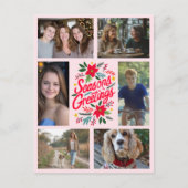 季節のごあいさつスカスタムクリスマス6 PHOTO Holiday ポストカード (正面)