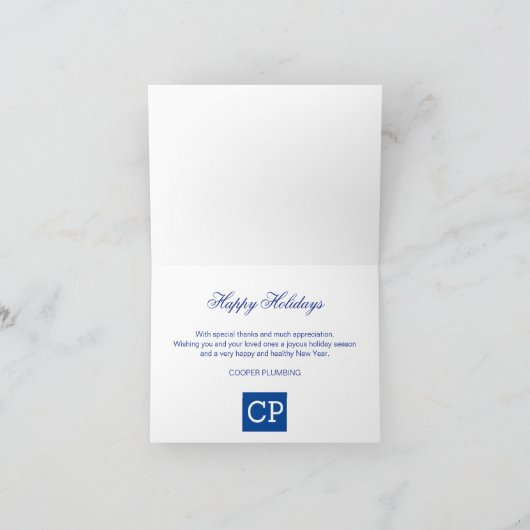 季節のごあいさつスタービジネスホリデーカード シーズンカード (内部)