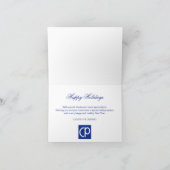 季節のごあいさつスノウビジネスホリデーカード シーズンカード (内部)