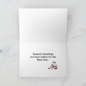 季節のごあいさつスパイダー、スカル、バラカード シーズンカード (内部)