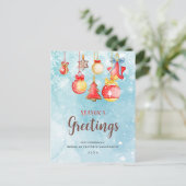 季節のごあいさつス企業のクリスホリデーカード シーズンポストカード (スタンド正面)