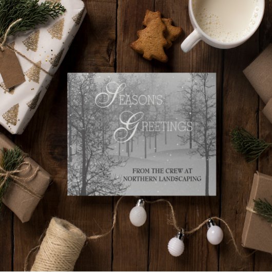 季節のごあいさつス企業のノー・シーン・ビジネス シーズンカード