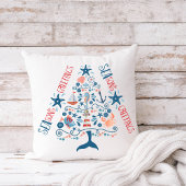 季節のごあいさつス航海のリーコースタルクリスマス クッション