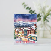 季節のごあいさつズクリスマスウィンター通りコロラド ポストカード (スタンド正面)