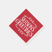 季節のごあいさつズクリスマスホリデーナプキン スタンダードカクテルナプキン (角)