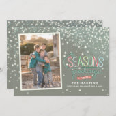 季節のごあいさつズホリデーフォトカード シーズンカード (正面/裏面)