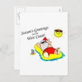 季節のごあいさつズfrom the West Coast Santa シーズンポストカード (正面/裏面)