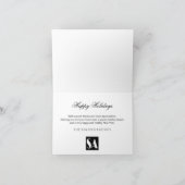 季節のごあいさつツリースノービジネスホリデーカード シーズンカード (内部)