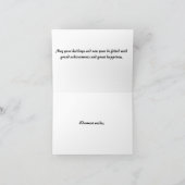 季節のごあいさつテンプレートパーソナライズされたカード カード (内部)