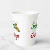 季節のごあいさつトナカイのクリスマススクリプト 紙コップ (右)