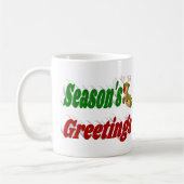 季節のごあいさつトナディアクリスマスタイポグラフィ コーヒーマグカップ (左)