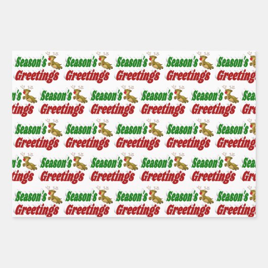 季節のごあいさつトナディアクリスマスタイポグラフィ ラッピングペーパーシート (正面3)