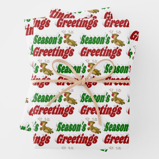 季節のごあいさつトナディアクリスマスタイポグラフィ ラッピングペーパーシート (インサイチュ)