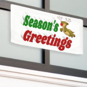 季節のごあいさつトナディアクリスマスタイポグラフィ 横断幕 (ビルの外側)