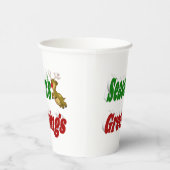 季節のごあいさつトナディアクリスマスタイポグラフィ 紙コップ (右)