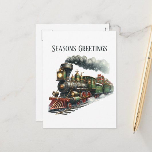 季節のごあいさつトレインの追加メッセージ シーズンポストカード (正面/裏面インサイチュ)