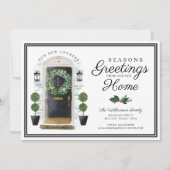 季節のごあいさつニューホームブラックウォーターカラードア シーズンカード (正面)