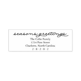 季節のごあいさつパーソナライズされた休日 セルフインキングスタンプ