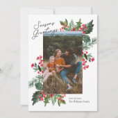 季節のごあいさつフォトクリスマスカード シーズンカード (正面)