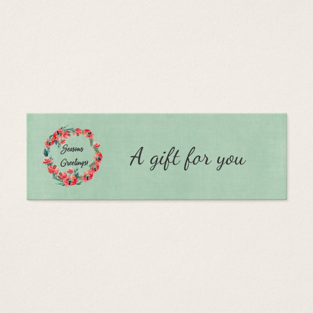 季節のごあいさつフローラリース&レトロトナカイ (正面)