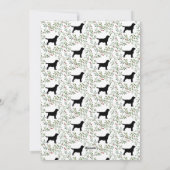 季節のごあいさつブラックラブラドールエレガントドッグ シーズンカード (裏面)