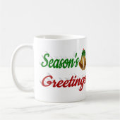 季節のごあいさつベルクリスマスハーフスクリプト コーヒーマグカップ (左)