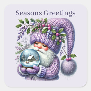 季節のごあいさつベーキング格言追加文字 スクエアシール