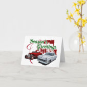 季節のごあいさつホットロッド カード (黄色い花)