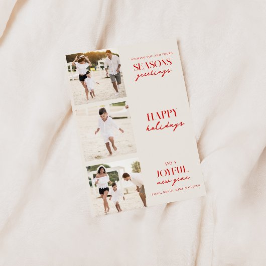 季節のごあいさつホリデークリスマスカードの写真 シーズンカード