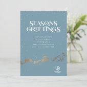 季節のごあいさつマウンテンビジネスホリデーカード シーズンカード (スタンド正面)