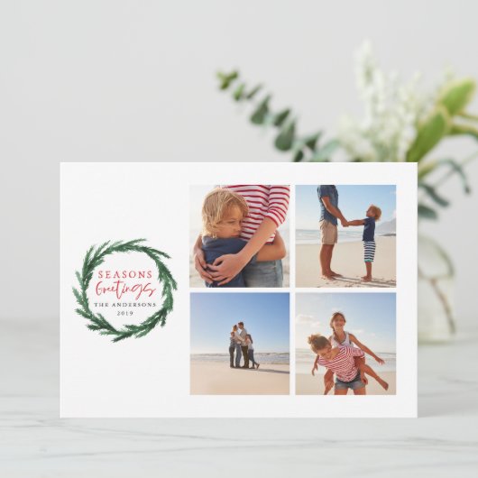 季節のごあいさつマルチフォトクリスマス セーブザデート (スタンド正面)