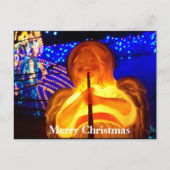 季節のごあいさつメリークリスマスエンジェルポストカード シーズンポストカード (正面)