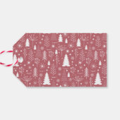 季節のごあいさつモダンズレッドホリデイ ギフトタグ (裏面横)