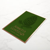 季節のごあいさつモフィピネコ企業のン 箔シーズンカード (回転した状態)