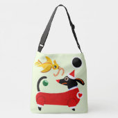 季節のごあいさつラージドキシートバッグ クロスボディバッグ (裏面)