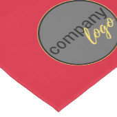 季節のごあいさつレッド金ゴールドビジネスロゴテンプレート ミディアムテーブルランナー (コーナー)