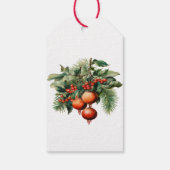 季節のごあいさつヴィンテージデザインクリスマス ギフトタグ (裏面)